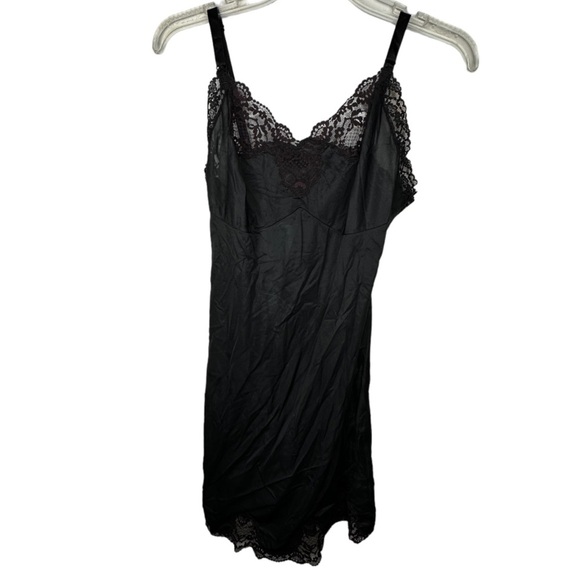 Vintage Carol Brent‎ Black Full Slip - Picture 1 of 7
